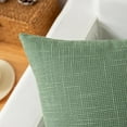 thumbnail image 2 of GHSDFBB Kevin Textile Set of 2 Sage Green Pillow Covers 20x20 Inch Farmhouse Boho Decorative Throw Pillow Covers Linen Cushion Covers for Sofa Couch Décor, 2 of 7