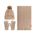 thumbnail image 4 of Knitted Hats Scarves And Gloves Set Of Three Women's Outdoor Warm Double Wool In Autumn And Winter., 4 of 4