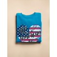 thumbnail image 3 of All American Wife Heart Sweatshirt Women - Women Sweatshirt, 4XL, 3 of 4