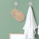 thumbnail image 5 of Toalla de baño de doble cara Unique Bargains para baño 5.51"x9.06" 1 Pc Marrón Claro, 5 of 6