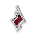 thumbnail image 4 of Auriga Fine Jewelry 925 Sterling Silver Antique Cushion Garnet and Diamond Pendant for Women, 4 of 5