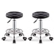 thumbnail image 1 of 2 Sillas de bar taburete redondo ajustable con ruedas ilios innova  Negro, 1 of 9