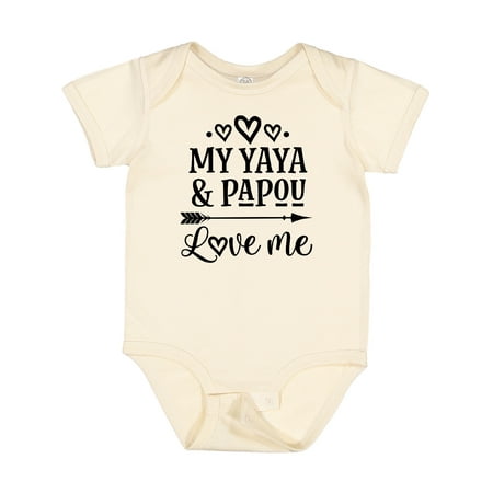 

Inktastic My Yaya and Papou Love Me Gift Baby Girl Bodysuit