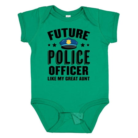 

Inktastic Future Police Officer Like My Great Aunt Gift Baby Boy or Baby Girl Bodysuit