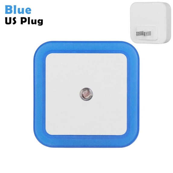 Novelty In Wall Kids Living Room 110V-220V Mini Nightlight Lamp Led Lights Sensor Control Night Light EU US UK Plug BLUE US PLUG