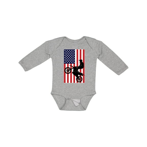 Inktastic Motocross BMX Sport Team Boys Long Sleeve Baby Bodysuit