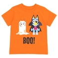 thumbnail image 1 of Camiseta Bluey Bingo Halloween para niños y niñas, naranja, 3T, 1 of 6