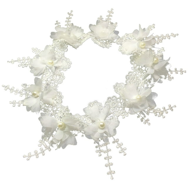 Coofit 1 Yard Flower Trim Elegant Fashion Embroidered DIY Edge Trim Sewing Trim