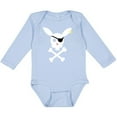 thumbnail image 3 of Inktastic Cute Easter Pirate Bunny with Eyepatch and Earring Boys or Girls Long Sleeve Baby Bodysuit, 3 of 5