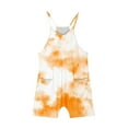 thumbnail image 4 of Odeerbi 5-14 Years Kids Girls Summer Jumpsuit Cute Tie-Dye Camisole Romper Casual Breathable Comfortable Overalls Bib Overall Shorts with Pockets, 4 of 5