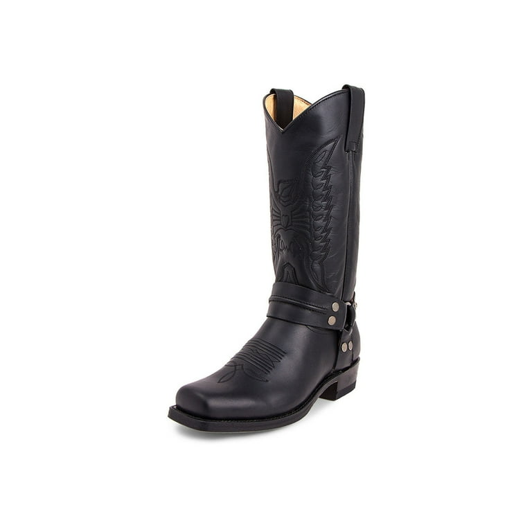 Mens wide top calf boots