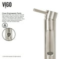 thumbnail image 3 of VIGO Dior Single Lever Vessel Bathroom Faucet, Brushed Nickel, 3 of 11