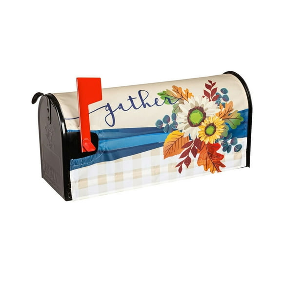 Evergreen Fall Floral Gather Mailbox Cover- 20.5 x 17.7 inches Garden and Yard Decor