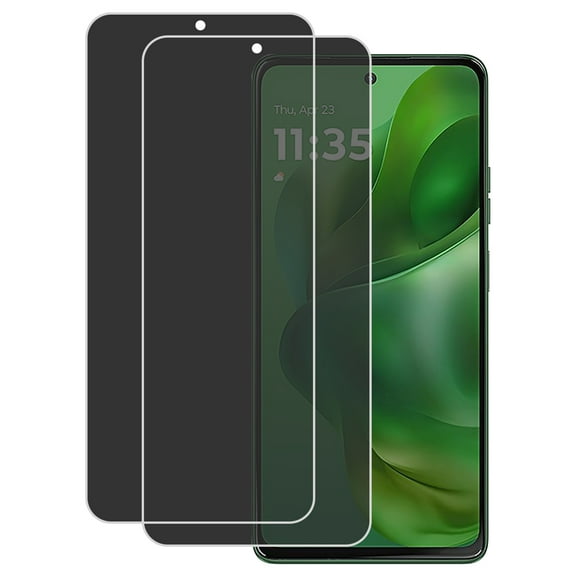 KIQ 2 Pack CLEAR Flexible Privacy Hydrogel Film FULL Edge-to-Edge Screen Protector with Fingerprint Unlock Function Compatible with Motorola G Power 5G (2025)