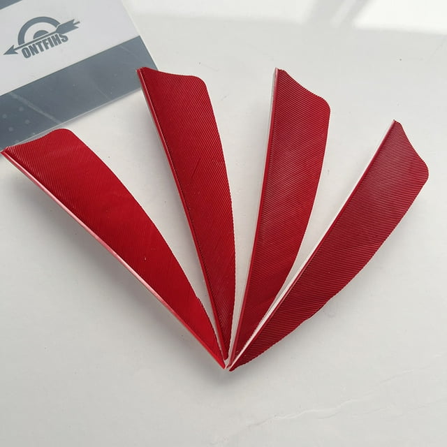 50PCS 3 Inch Shield Archery Arrow Turkey Feathers Fletching Right Wing For Hunting Accessories Red
