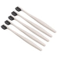 thumbnail image 3 of 10pcs Disposable Toothbrushes Bamboo Charcoal Soft Bristles Toothbrush for Hotel Travel Toiletry, 3 of 5