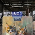 thumbnail image 3 of Bathroom Scale, Highly Accurate Digital Body Scale,Precisely Measures Weight up to 400 lbs-Oil Painting Of Adorable Kittens In The Style Of Abstract Art, 3 of 4