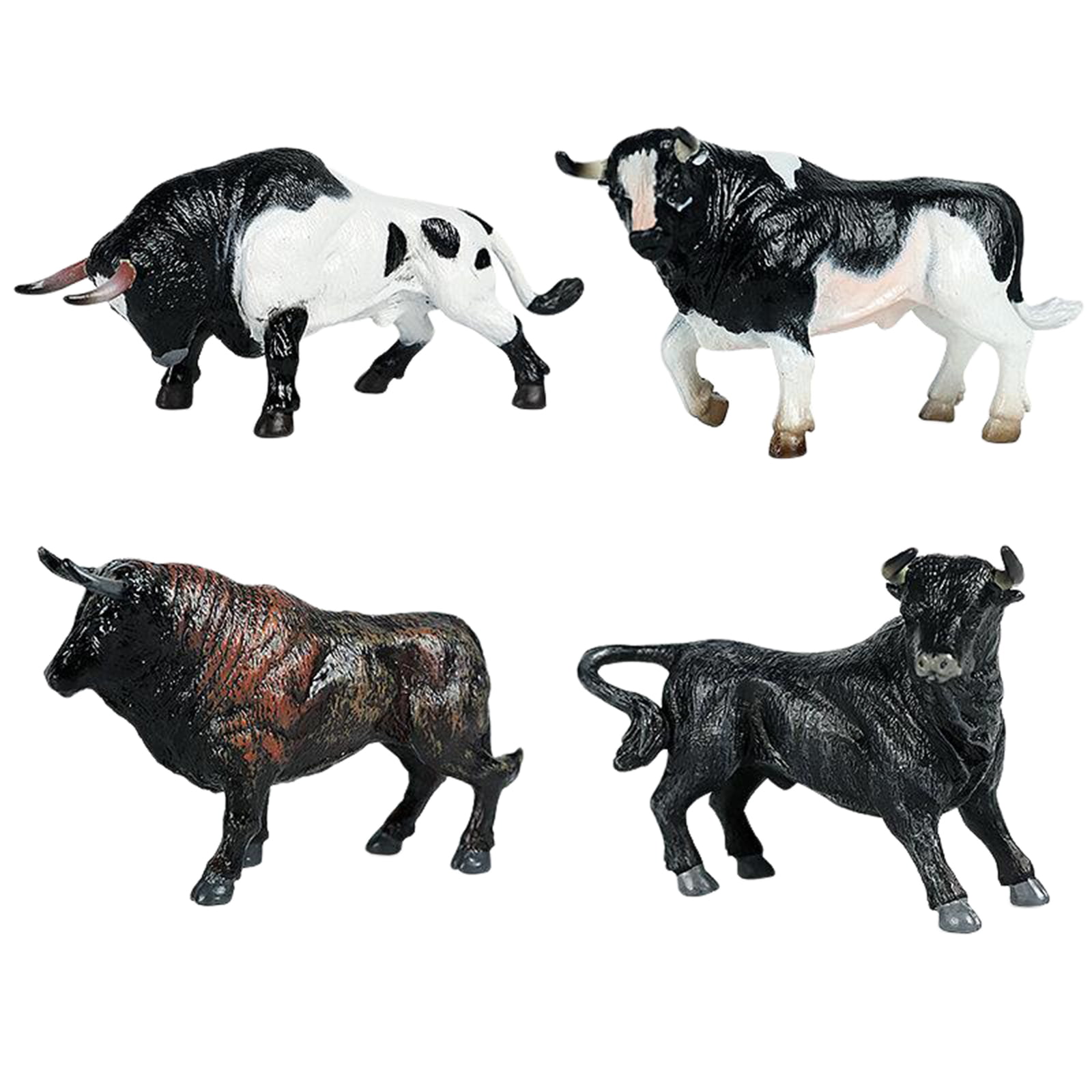 Details about   4pcs Cattle Model Toy Simulation Animal Home Bedroom Kids Room Decoration 