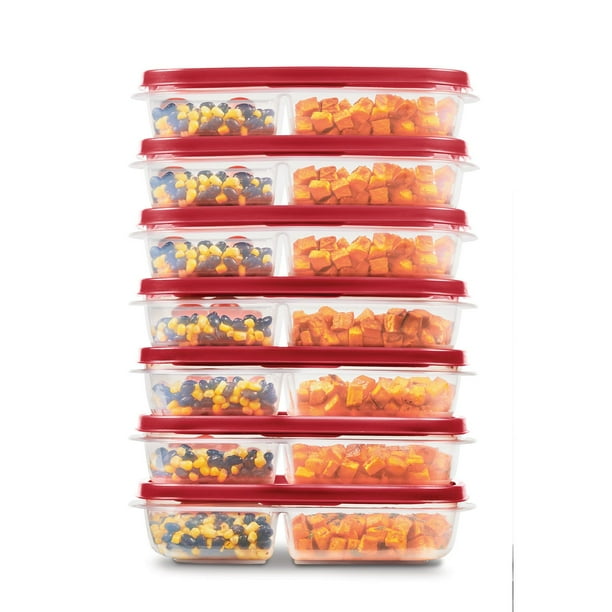 Rubbermaid glass easy find lids 14セット Rubbermaid Easy Find Lids Glass Food Storage and Meal Prep