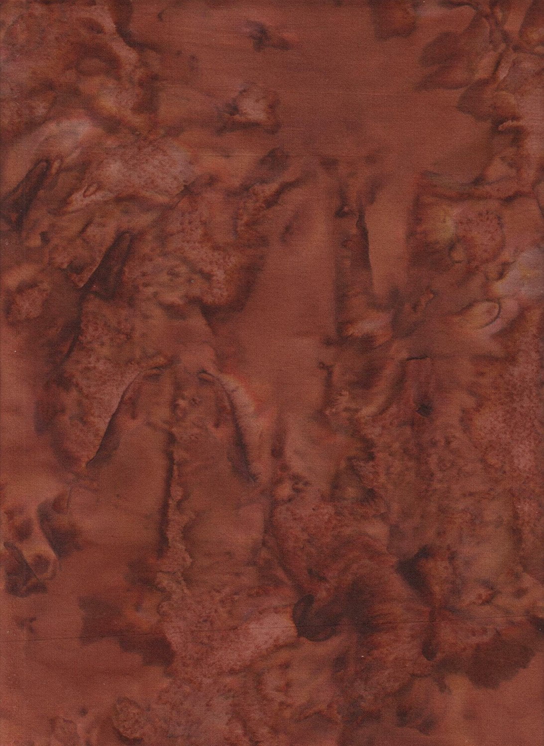 Chocolate Brown Color Saturation Mottled Blender Batik Quilt Fabric