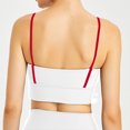 thumbnail image 4 of On Clearance Wireless Bra Xunlbb Plus Size Ladies' Ribbed Shock-absorbing Fitness Slim Shoulder Straps Beautiful Back Yoga Clothes Suspender Sports Bra(Beige,L), 4 of 5