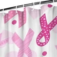 thumbnail image 3 of Pink Breast Cancer Shower Curtain 36"x72" ,Bathroom Decorative Shower Curtains Set with 12 Hooks,Modern Waterproof Washable Shower Curtain, 3 of 6