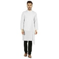 thumbnail image 1 of Atasi Indian Designer Kurta For Mens Party Wear Solid Color Ethnic Long Shirt, 1 of 7
