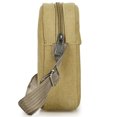 thumbnail image 1 of Bolsa cruzado de lona con cremallera retro para hombrecuadrado informal para fiesta (caqui) Likrtyny Para Estrenar, 1 of 6