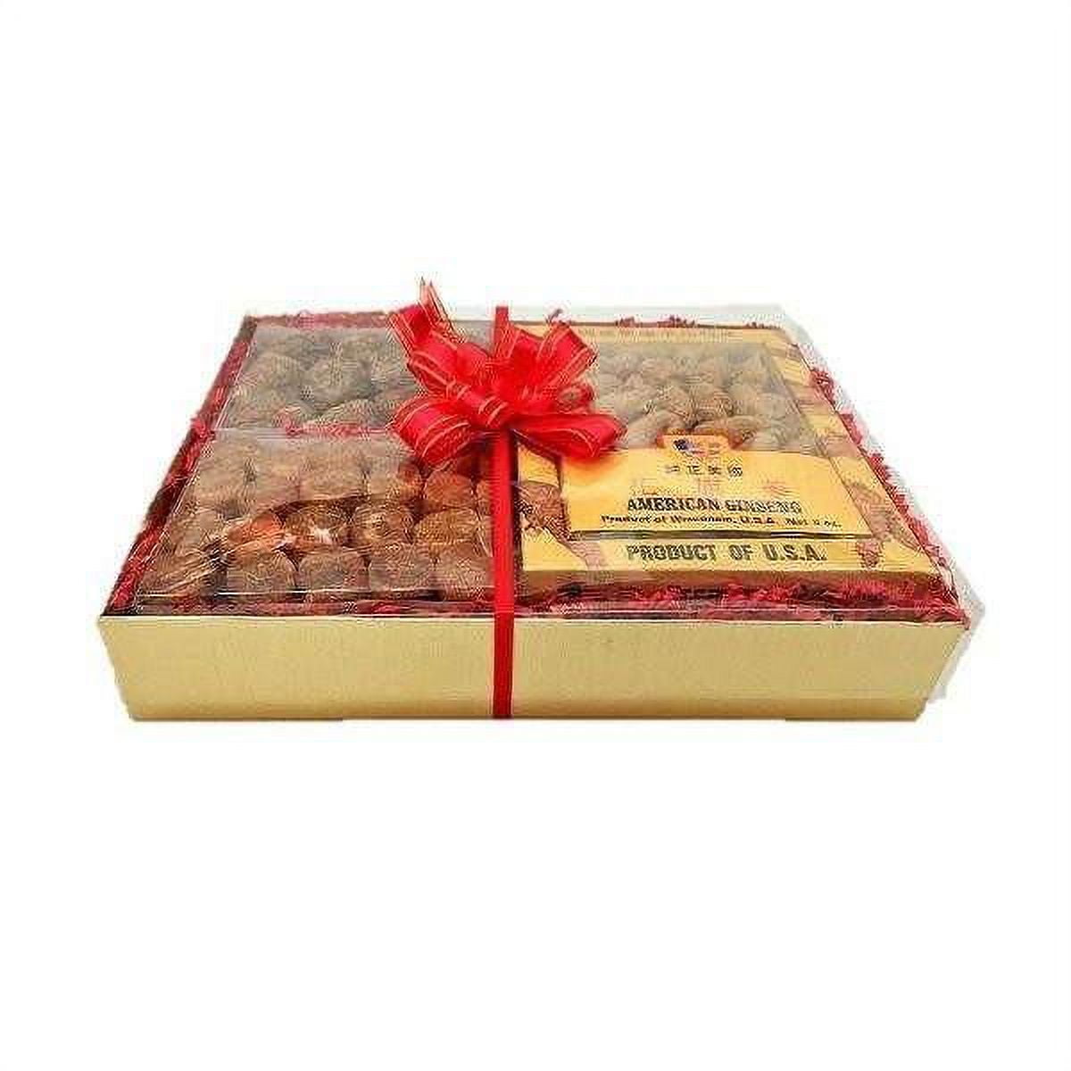 Premium Gift Box Set - Premium Ginseng (8oz), Peruvian Maca (8oz), Japanese Dried Scallop (8oz)