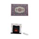 thumbnail image 1 of 1/12 Chimenea En Miniatura Y Adornos De Dormitorio Con Alfombra Sunnimix Chimenea en miniatura, 1 of 7