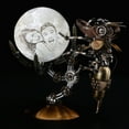 thumbnail image 5 of 3D Metal Puzzle Sets for Adults, 627PCS Mechanical Wasp Metal Assembly DIY Kit with 10CM Touch Moon Lamp 3 Colors, Creative Desktop Ornament Steampunk Display Base, 5 of 9