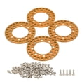 thumbnail image 2 of XingJian LLC 1.9in CNC Machined Aluminum Alloy RC Wheel Outer Rings - Set of 4, Orange, 2 of 10
