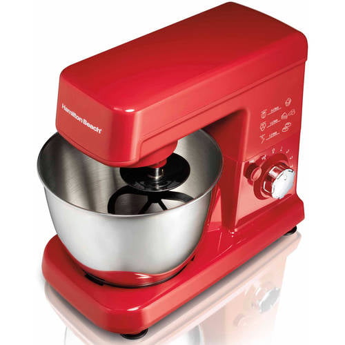 Stand Mixer by Hamilton Beach®-Color Red Appliances-Stand Mixer-Classic 4 Qt 