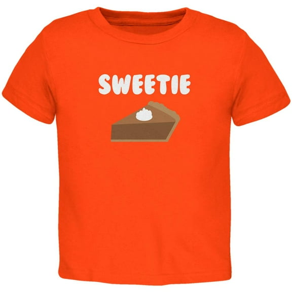 Thanksgiving Sweetie Pie Orange Toddler T-Shirt - 3T