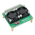 thumbnail image 4 of Ventilador de enfriamiento dual de color, ventilador de enfriamiento Computadora SingleChip para Raspberry Pi Placa de enfriamiento dual Accesorio de computadora Diseño fácil de usar, 4 of 8