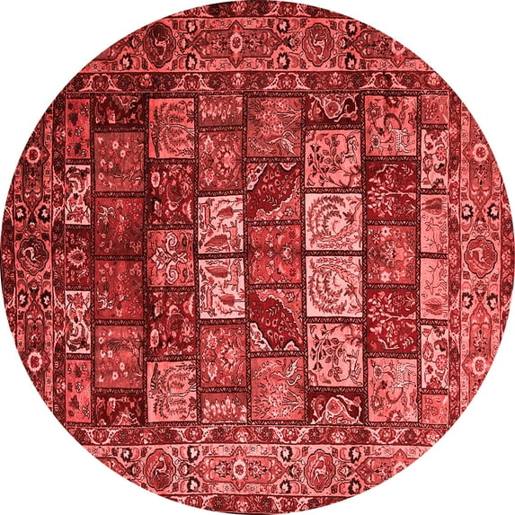 Ahgly Company Indoor Round Persian Red Traditional Area Rugs, 3' Round