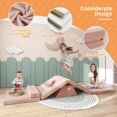 thumbnail image 6 of Kids Couch, Linor 10 Pcs Toddler Couch, Baby Kids Sofa Couch for Bedroom & Playroom, over 10 Combinations Creative Modular Sofa for Kids, Creative Sofa for Imaginative Kids (Pink), 6 of 7