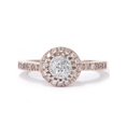 thumbnail image 2 of Bague en Diamant Grappe 1/2 Ct en Or Rose 14 K, 2 of 3