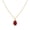 01-Garnet(January)-Teardrop, variant on Dainty Birthstone Necklace for Women, 14K Gold Plated Necklace with Cubic Zirconia Pendant, Birthday Gifts Jewelry for Women Mothers - May Emerald Teardrop Birth Stone Jewelry