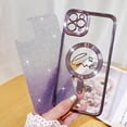 thumbnail image 3 of Compatible with iPhone 13 Pro Case,Compatible with MagSafe Love Heart Plating Camera Protection Clear Phone Case, Magnetic Glitter for Women Girls Shockproof Back Bumper 6.1"-Purple, 3 of 15