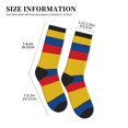 thumbnail image 3 of Mens Crew Socks Womens Colombia Flag Workout Training Athletic Socks, 3 of 7