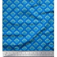 thumbnail image 1 of Soimoi Tissu Crêpe Polyester Imprimé Damassé 1 Yard 52 Pouces de Large, 1 of 3