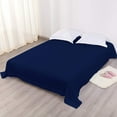 thumbnail image 4 of Yarns of Cotton Premium Hotel Quality 1-Piece Flat Sheet, Luxury and Softest 600 Thread Count Egyptian Quality Bedding Flat Sheet, Wrinkle-Free, Stain-Resistant, Navy Blue, Twin, Pack of 12, 4 of 5