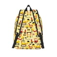 thumbnail image 2 of Lsque Funny Construction Vehicles Pattern Canvas Daypack, Durable Backpack, High-quality Versatile Backpack,Vintage Compact Backpack-Medium, 2 of 6