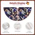 thumbnail image 3 of Xecao Astronauts in sport Pattern Christmas Tree Skirt Holiday Part Decorations for Christmas Tree, Farmhouse Christmas Decor Xmas Holiday Home Party Decorations-36", 3 of 6