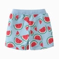 thumbnail image 6 of CAUYDY Boys Toddler Shorts French Terry Cotton Shorts Summer Casual Elastic Waist with Drawstring for Kid(L101-Sky Blue,4-5), 6 of 9
