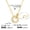 JDN0301324, variant on CZ Double Ring Necklace for Women Trendy 18K Gold Plated Cubic Zirconia Pendant Necklaces Gold Chains Chokers