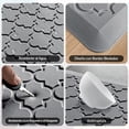 thumbnail image 3 of Tapete para Cocina, Antifatiga y Acolchonados con Base Antideslizante Estriada, Alfombras Impermeables y Ergonómicas para Estar de Pie,Tapete Baño,Gris, 3 of 4