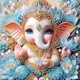 thumbnail image 1 of 5D DIY Parcial Perforación Especial Kit Pintura Diamantes Ganesha 30x30cm, 1 of 9