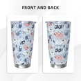 thumbnail image 3 of Vsdgher Cute Chameleons On Blue 20 Oz Stainless Steel Vacuum Insulated, Travel Mug Coffee Cup for Home, Office, Outdoor Works Great for Ice Drinks and Hot Beverage -Straw Two-piece Set, 3 of 8